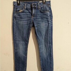 Rag & Bone Womens Size 25 Denim Style ModeleWhiskered Raw Hem Cooper Jeans